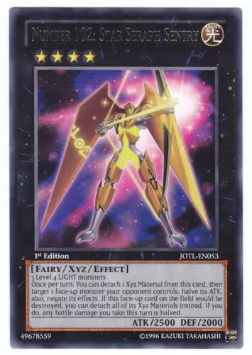 Number 102: Star Seraph Sentry - JOTL-EN053 - Rare - Mixed Editions - YuGiOh