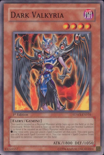 Dark Valkyria - SDWS-EN016 - Common - 1st Edition - YuGiOh