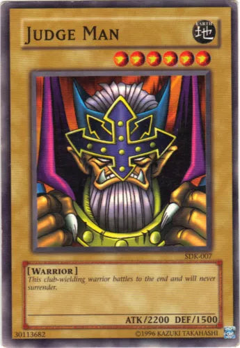 Judge Man - SDK-007 - Common - Unlimited Edition - YuGiOh LP