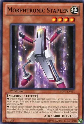 Morphtronic Staplen - EXVC-EN011 - Common - Unlimited Edition - YuGiOh