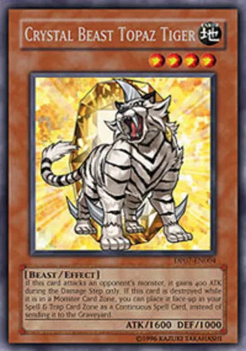 Crystal Beast Topaz Tiger - DP07-EN004 - Rare - 1st Edition - YuGiOh