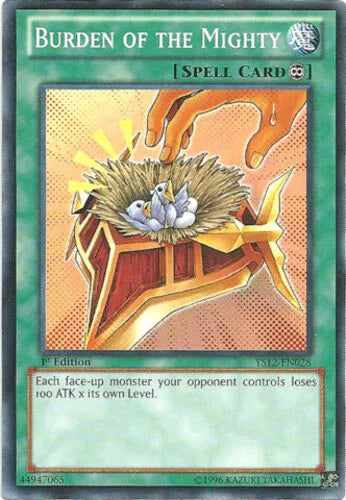 Burden of the Mighty - YS12-EN028 - Common - 1st Edition - YuGiOh