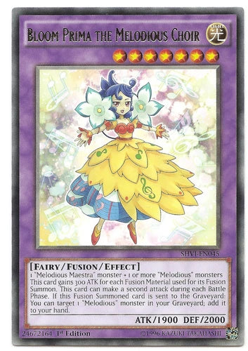 Bloom Prima the Melodious Choir - SHVI-EN045 - Rare - 1st Edition - YuGiOh