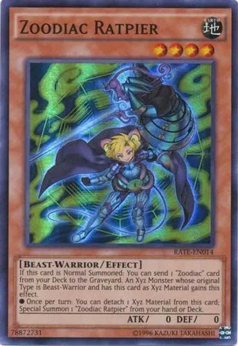 Zoodiac Ratpier - RATE-EN014 - Super Rare - 1st Edition - YuGiOh