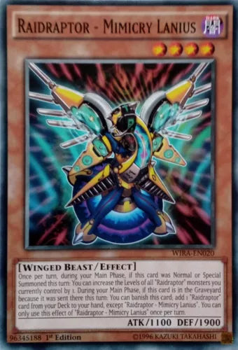 Raidraptor - Mimicry Lanius - WIRA-EN020 - Common - 1st Edition - YuGiOh