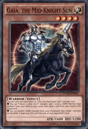 Gaia, the Mid-Knight Sun - DUEA-EN091 - Common - Mixed Editions - YuGiOh