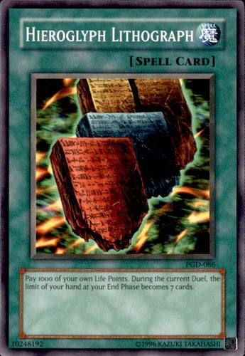 Hieroglyph Lithograph - PGD-086 - Common - Mixed Editions - YuGiOh LP