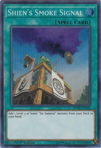 Shien's Smoke Signal - SPWA-EN015 - Super Rare - 1st Edition - YuGiOh
