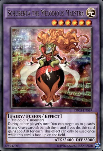 Schuberta the Melodious Maestra - CROS-EN039 - Rare - 1st Edition - YuGiOh