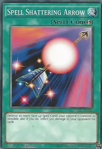 Spell Shattering Arrow - YGLD-ENA28 - Common - 1st Edition - YuGiOh