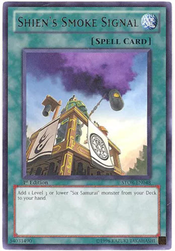 Shien's Smoke Signal - STOR-EN048 - Rare - Mixed Editions - YuGiOh