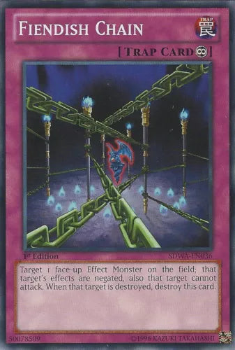 Fiendish Chain - SDWA-EN036 - Common - 1st Edition - YuGiOh