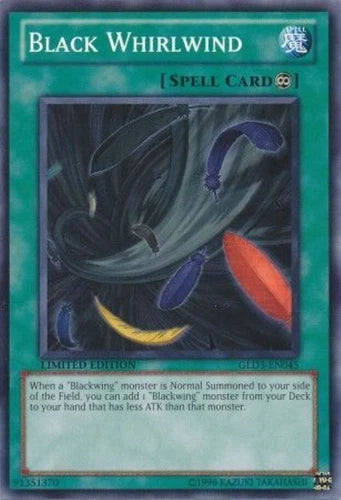 Black Whirlwind - GLD3-EN045 - Common - Limited Edition - YuGiOh
