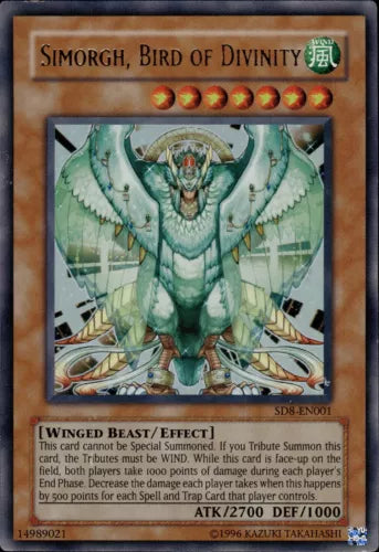 Simorgh, Bird of Divinity - SD8-EN001 - Ultra Rare - Unlimited Edition - YuGiOh