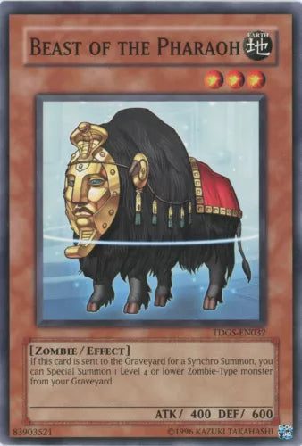 Beast of the Pharaoh - TDGS-EN032 - Common - Mixed Editions - YuGiOh