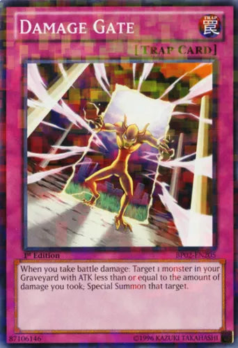 Damage Gate - BP02-EN205 - Mosaic Rare - 1st Edition - YuGiOh
