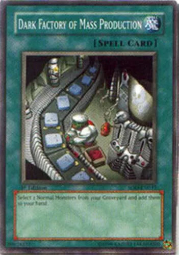 Dark Factory of Mass Production - SOD-EN037 - Common - Mixed Editions YuGiOh LP