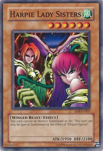 Harpie Lady Sisters - SD8-EN007 - Common - Mixed Editions - YuGiOh