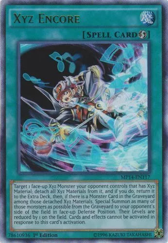 Xyz Encore - MP14-EN117 - Ultra Rare - 1st Edition - YuGiOh