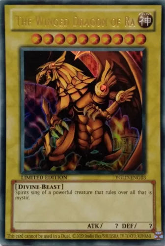 The Winged Dragon of Ra - YGLD-ENG03 - Limited Edition - YuGiOh