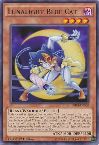 Lunalight Blue Cat - SHVI-EN008 - Rare - 1st Edition - YuGiOh