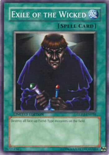 Exile of the Wicked - GLD2-EN034 - Common - Limited Edition - YuGiOh