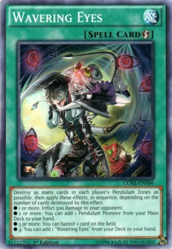 Wavering Eyes - CORE-EN066 - Common - 1st Edition - YuGiOh