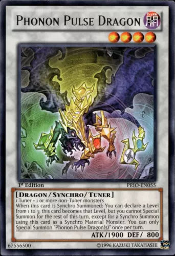 Phonon Pulse Dragon - PRIO-EN055 - Rare - 1st Edition - YuGiOh