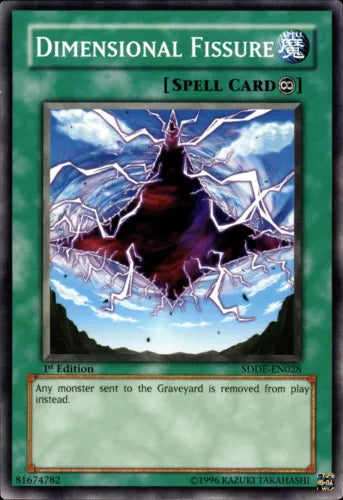 Dimensional Fissure - SDDE-EN028 - Common - 1st Edition - YuGiOh