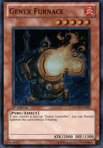 Genex Furnace - HA02-EN005 - Super Rare - Unlimited Edition - YuGiOh