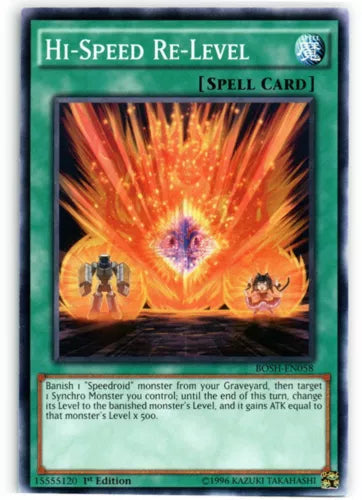 Hi-Speed Re-Level - BOSH-EN058 - Common - Unlimited Edition - YuGiOh