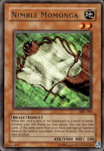 Nimble Momonga - MRL-086 - Rare - Unlimited Edition - YuGiOh