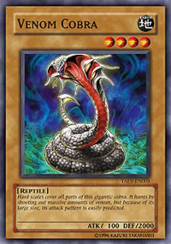 Venom Cobra - TAEV-EN005 - Common - Unlimited Edition - YuGiOh