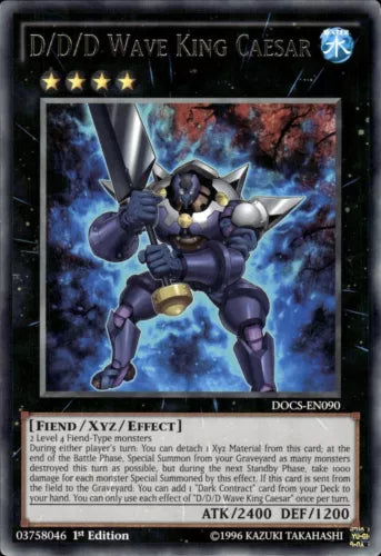 D/D/D Wave King Caesar - DOCS-EN090 - Rare - 1st Edition - YuGiOh