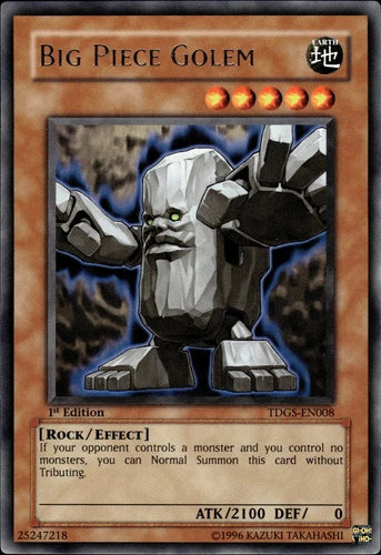 Big Piece Golem - TDGS-EN008 - Rare - Mixed Editions - YuGiOh