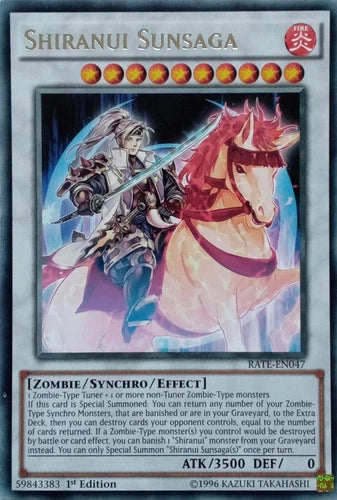 Shiranui Sunsaga - RATE-EN047 - Rare - Mixed Editions - YuGiOh