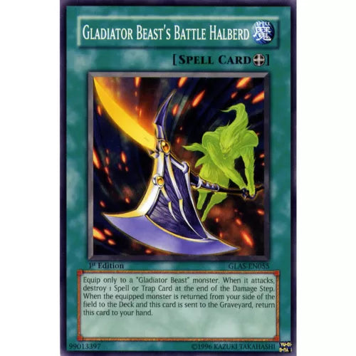 Gladiator Beast's Battle Halberd - GLAS-EN055 - Common - 1st Edition - YuGiOh
