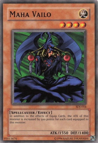 Maha Vailo - SDJ-016 - Common - Unlimited Edition - YuGiOh LP