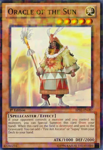 Oracle of the Sun - BP02-EN087 - Mosaic Rare - 1st Edition - YuGiOh