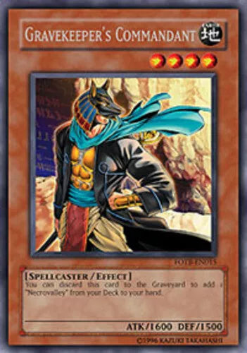 Gravekeeper's Commandant - FOTB-EN015 - Rare - Mixed Editions - YuGiOh