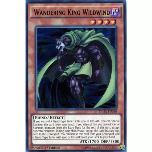 Wandering King Wildwind - DUSA-EN016 - Ultra Rare - 1st Edition - YuGiOh