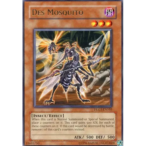 Des Mosquito - DLG1-EN103 - Rare - Unlimited Edition - YuGiOh