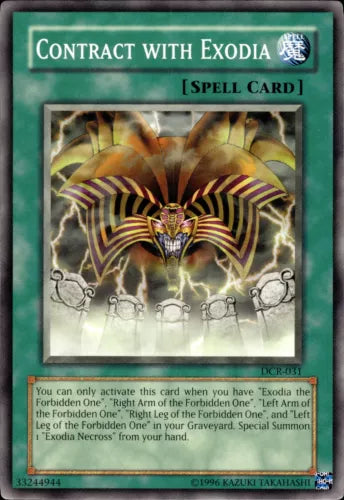 Contract with Exodia - DCR-031 - Common - Unlimited Edition - YuGiOh