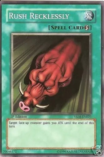 Rush Recklessly - YSDJ-EN021 - Common - Mixed Editions - YuGiOh LP