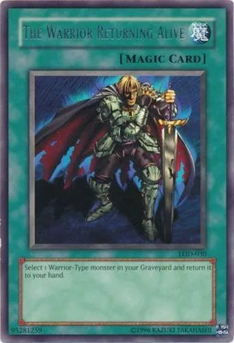 The Warrior Returning Alive - LOD-030 - Rare - Unlimited Edition - YuGiOh LP