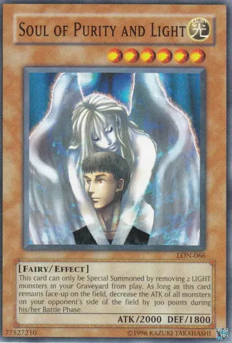 Soul of Purity and Light - LON-066 - Common - Unlimited Edition - YuGiOh LP