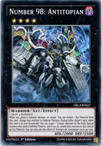 Number 98: Antitopian - DRL3-EN027 - Secret Rare - YuGiOh