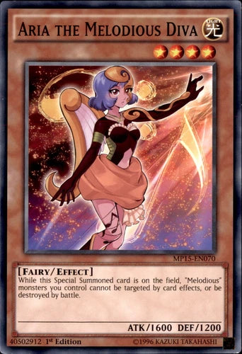 Aria the Melodious Diva - MP15-EN070 - Common - 1st Edition - YuGiOh