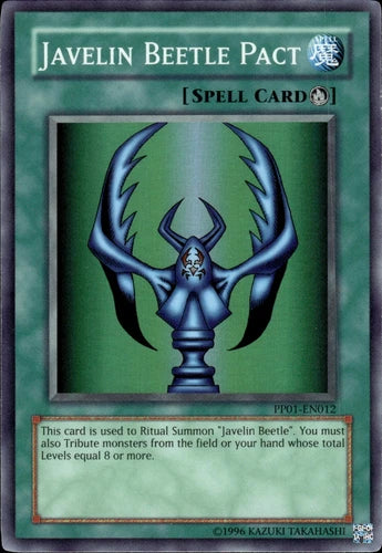 Javelin Beetle Pact - PP01-EN012 - Super Rare - Unlimited Edition - YuGiOh