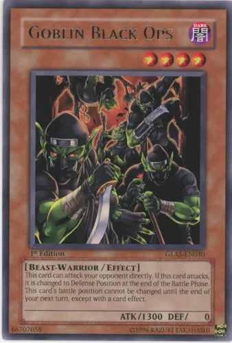 Goblin Black Ops - GLAS-EN030 - Rare - 1st Edition - YuGiOh